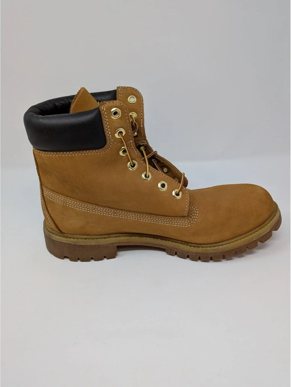 Timberland 10061 Premium Waterproof Boots 400g Primaloft Men's 7.5 Wheat Nubuck
